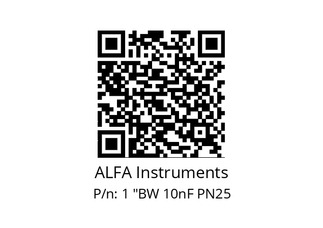   ALFA Instruments 1 "BW 10nF PN25