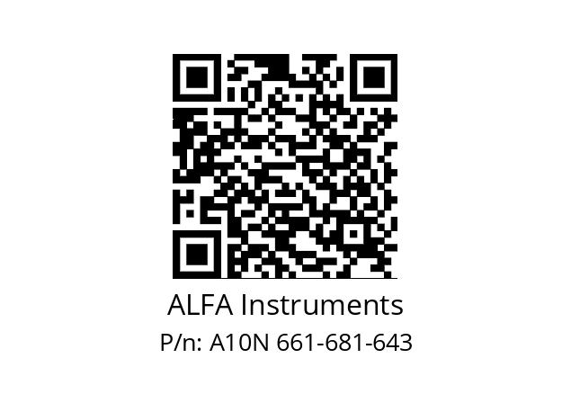   ALFA Instruments A10N 661-681-643