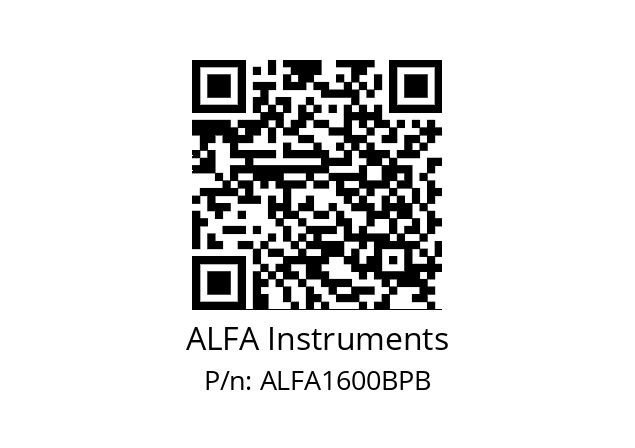   ALFA Instruments ALFA1600BPB