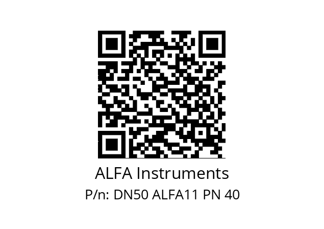   ALFA Instruments DN50 ALFA11 PN 40