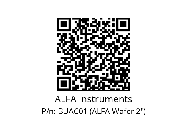   ALFA Instruments BUAC01 (ALFA Wafer 2")