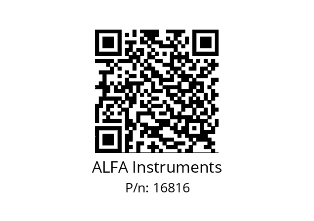   ALFA Instruments 16816