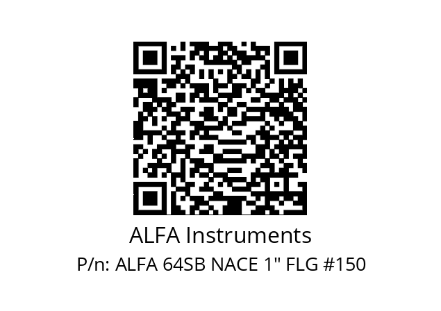   ALFA Instruments ALFA 64SB NACE 1" FLG #150