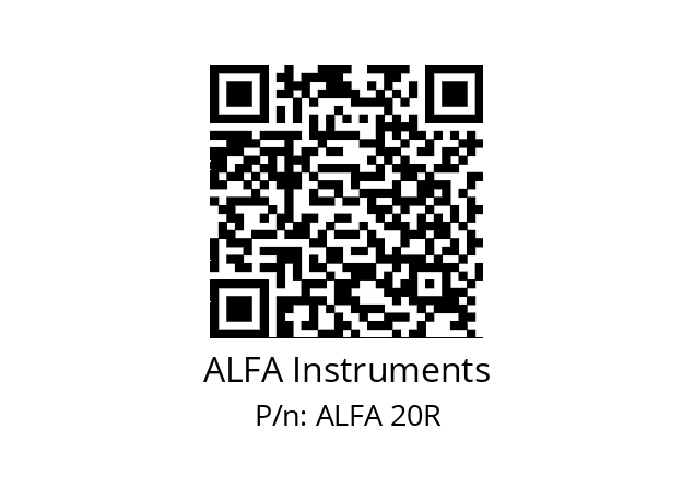   ALFA Instruments ALFA 20R