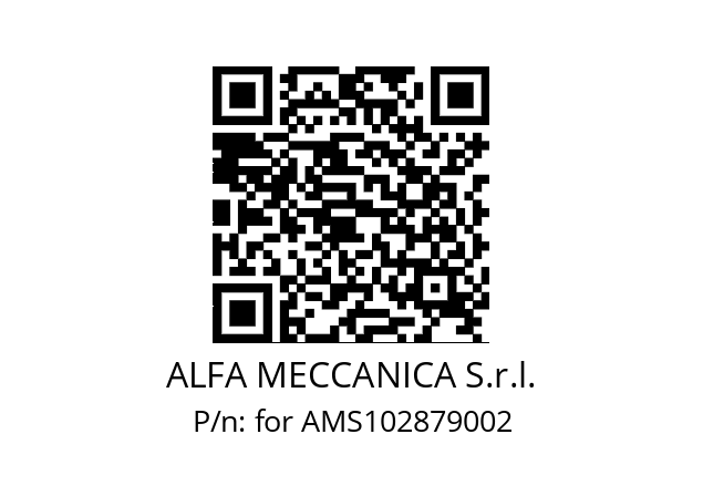   ALFA MECCANICA S.r.l. for AMS102879002