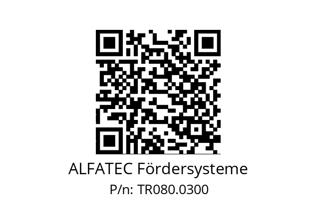   ALFATEC Fördersysteme TR080.0300