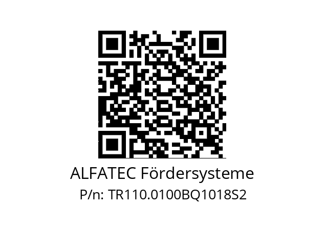   ALFATEC Fördersysteme TR110.0100BQ1018S2