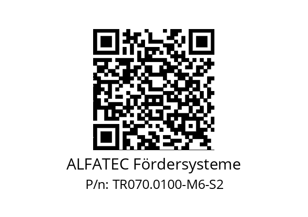   ALFATEC Fördersysteme TR070.0100-M6-S2