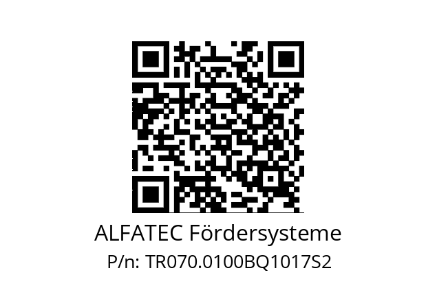   ALFATEC Fördersysteme TR070.0100BQ1017S2