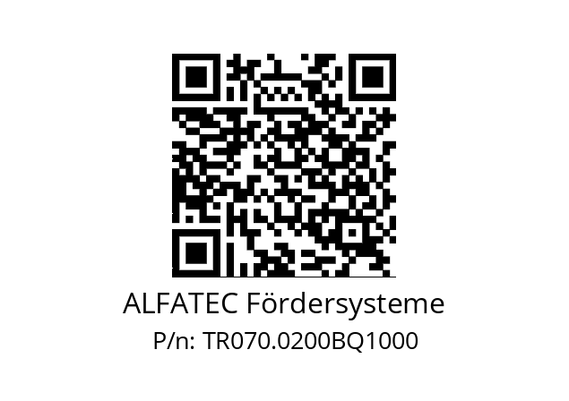   ALFATEC Fördersysteme TR070.0200BQ1000