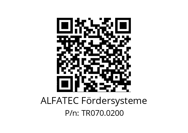   ALFATEC Fördersysteme TR070.0200