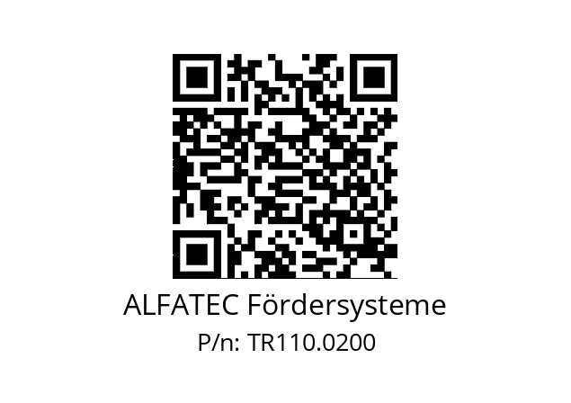   ALFATEC Fördersysteme TR110.0200