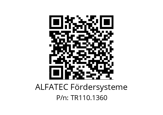   ALFATEC Fördersysteme TR110.1360