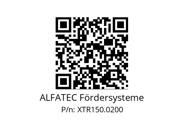   ALFATEC Fördersysteme XTR150.0200