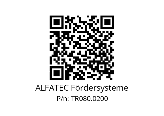   ALFATEC Fördersysteme TR080.0200