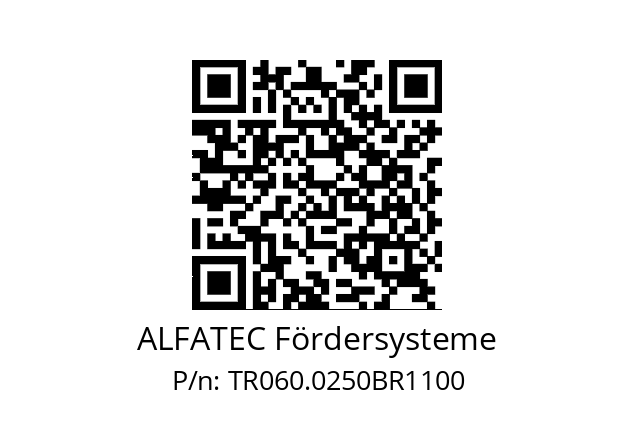   ALFATEC Fördersysteme TR060.0250BR1100