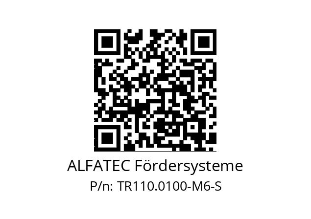   ALFATEC Fördersysteme TR110.0100-M6-S