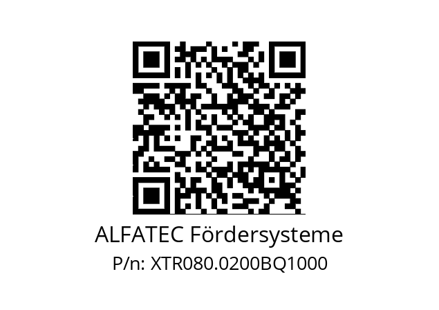   ALFATEC Fördersysteme XTR080.0200BQ1000