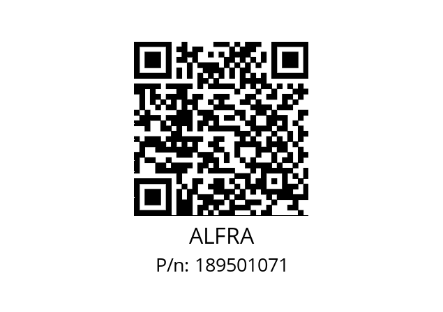   ALFRA 189501071