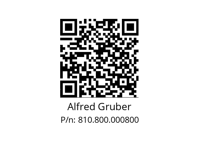   Alfred Gruber 810.800.000800