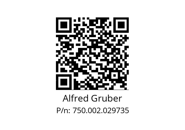   Alfred Gruber 750.002.029735