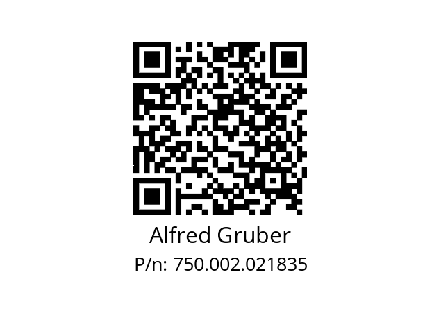   Alfred Gruber 750.002.021835