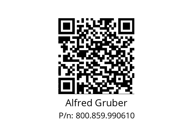   Alfred Gruber 800.859.990610