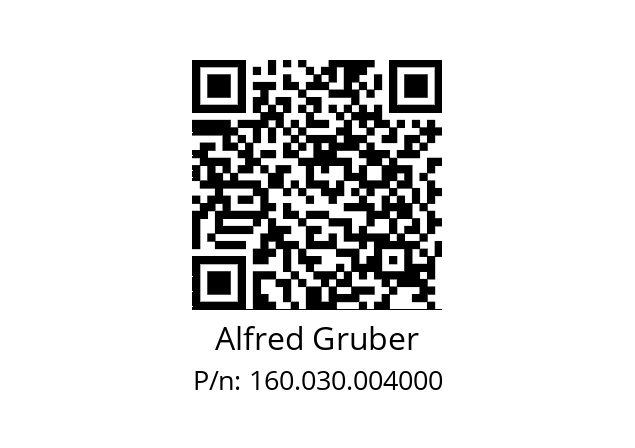   Alfred Gruber 160.030.004000