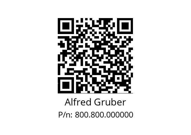   Alfred Gruber 800.800.000000