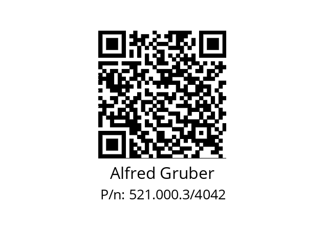   Alfred Gruber 521.000.3/4042