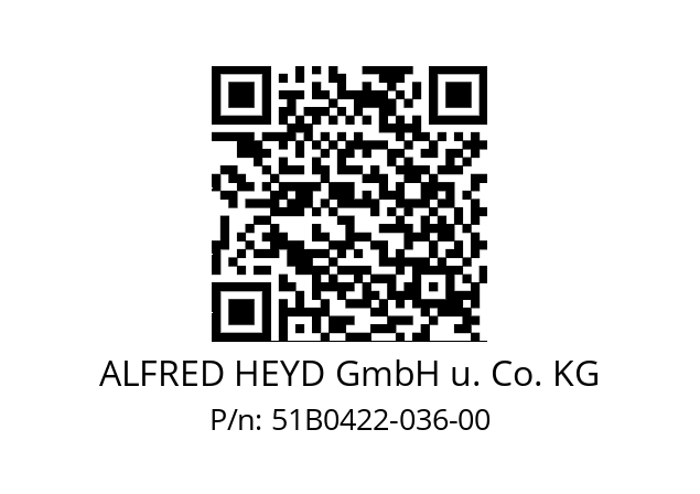   ALFRED HEYD GmbH u. Co. KG 51B0422-036-00