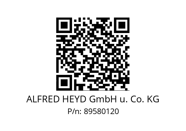   ALFRED HEYD GmbH u. Co. KG 89580120