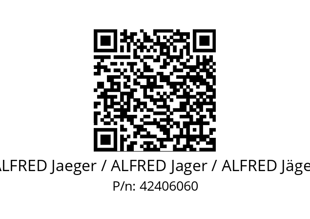   ALFRED Jaeger / ALFRED Jager / ALFRED Jäger 42406060