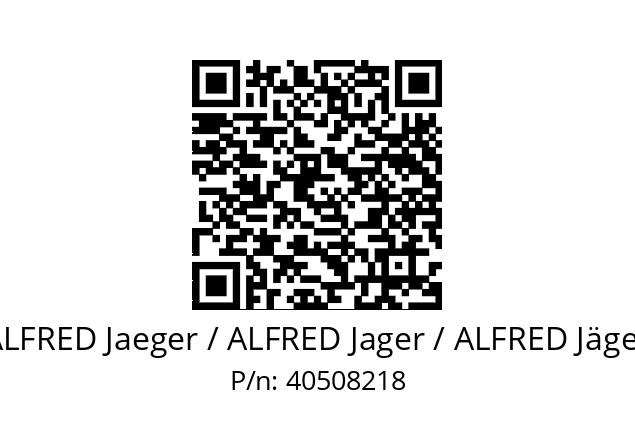   ALFRED Jaeger / ALFRED Jager / ALFRED Jäger 40508218