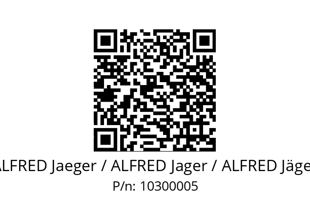   ALFRED Jaeger / ALFRED Jager / ALFRED Jäger 10300005