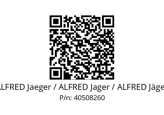   ALFRED Jaeger / ALFRED Jager / ALFRED Jäger 40508260