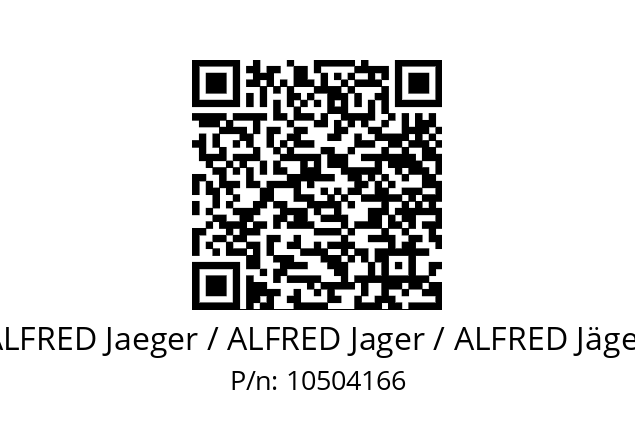   ALFRED Jaeger / ALFRED Jager / ALFRED Jäger 10504166