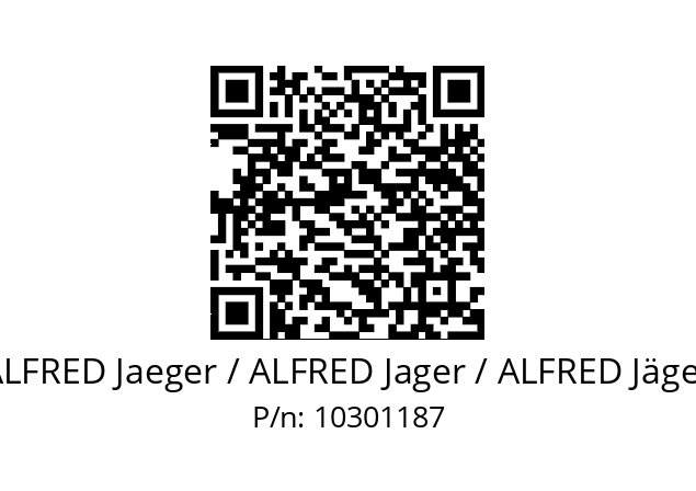   ALFRED Jaeger / ALFRED Jager / ALFRED Jäger 10301187