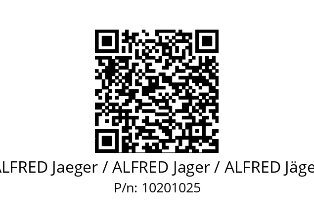   ALFRED Jaeger / ALFRED Jager / ALFRED Jäger 10201025