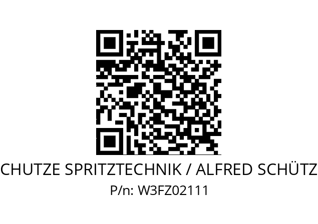   SCHUTZE SPRITZTECHNIK / ALFRED SCHÜTZE W3FZ02111