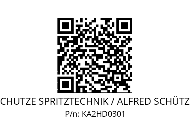   SCHUTZE SPRITZTECHNIK / ALFRED SCHÜTZE KA2HD0301