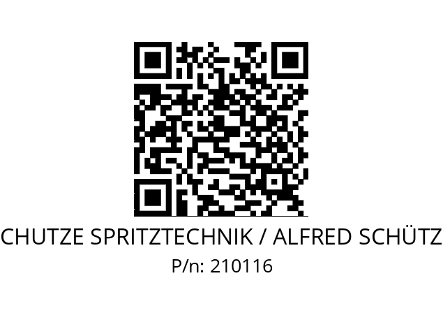   SCHUTZE SPRITZTECHNIK / ALFRED SCHÜTZE 210116