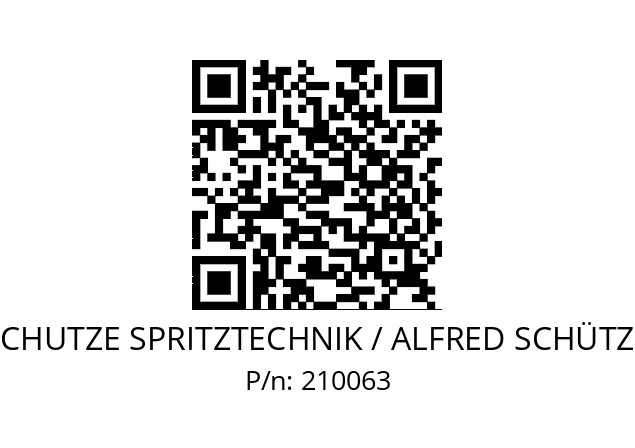   SCHUTZE SPRITZTECHNIK / ALFRED SCHÜTZE 210063