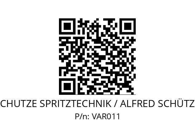   SCHUTZE SPRITZTECHNIK / ALFRED SCHÜTZE VAR011