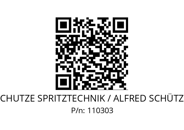   SCHUTZE SPRITZTECHNIK / ALFRED SCHÜTZE 110303