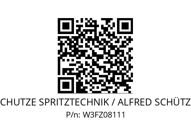   SCHUTZE SPRITZTECHNIK / ALFRED SCHÜTZE W3FZ08111