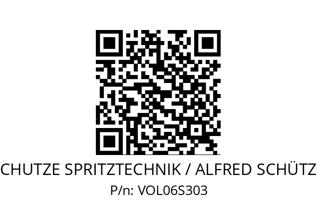   SCHUTZE SPRITZTECHNIK / ALFRED SCHÜTZE VOL06S303