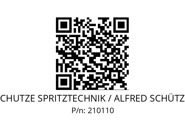   SCHUTZE SPRITZTECHNIK / ALFRED SCHÜTZE 210110