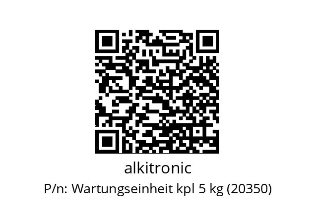   alkitronic Wartungseinheit kpl 5 kg (20350)