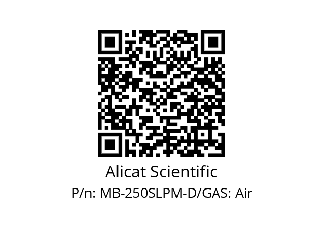   Alicat Scientific MB-250SLPM-D/GAS: Air